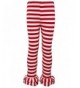 Ipuang Cotton Ruffle Stripe Leggings