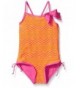 Pink Platinum Crochet Overlay Swimsuit