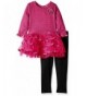 Youngland Sparkle Brushed Sweater Tiered