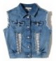 Eliacher Girls Denim Sleeveless Jacket