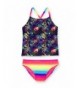 Girls Emoji Grafiti Piece Tankini