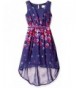 BTween Girls Chiffon Floral Dress