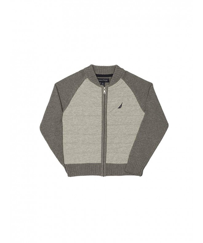 Nautica Quilted Baseball Style Sweater