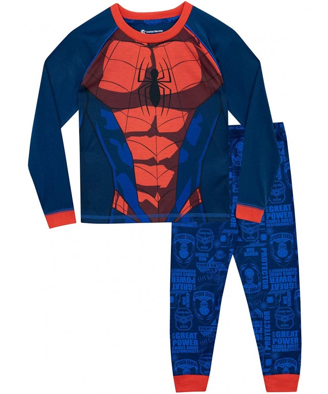 Spiderman Boys Spider Man Pajamas Blue