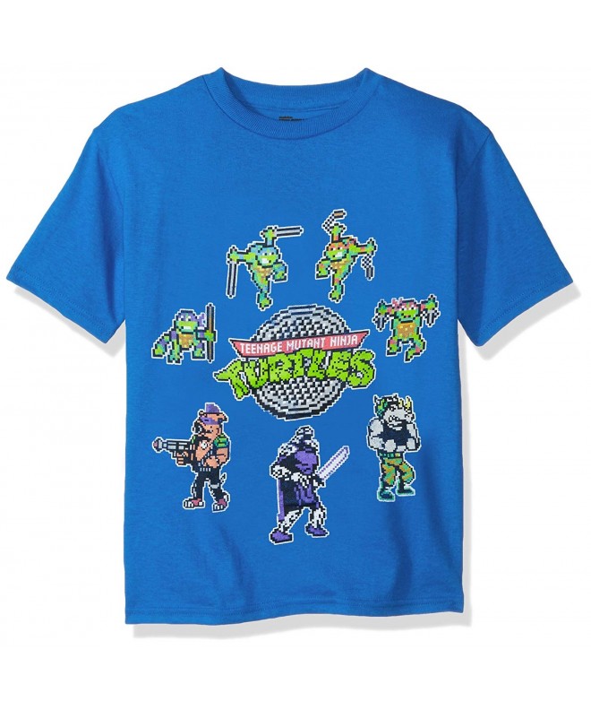 Teenage Turtles Pixelated Characters T Shirt