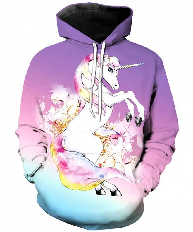KIDVOVOU Unicorn Sweatshirts Pullover Hoodies