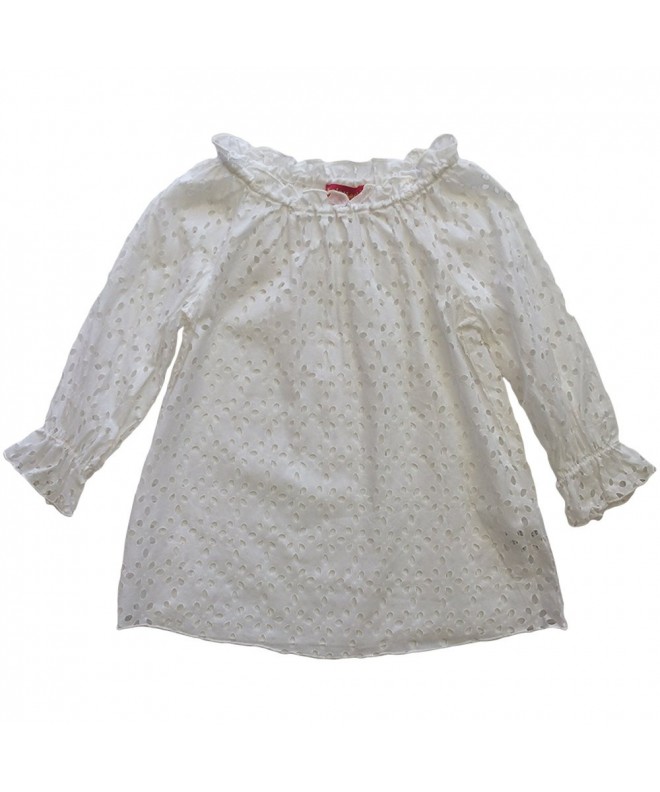 Little Girls White Eyelet Cover up White (5) - CW11WO6CWAF